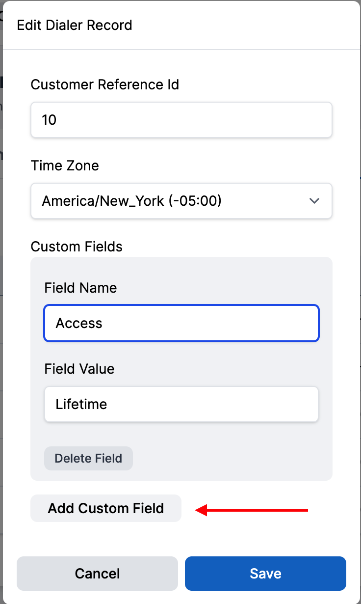 Add Custom Field to Record