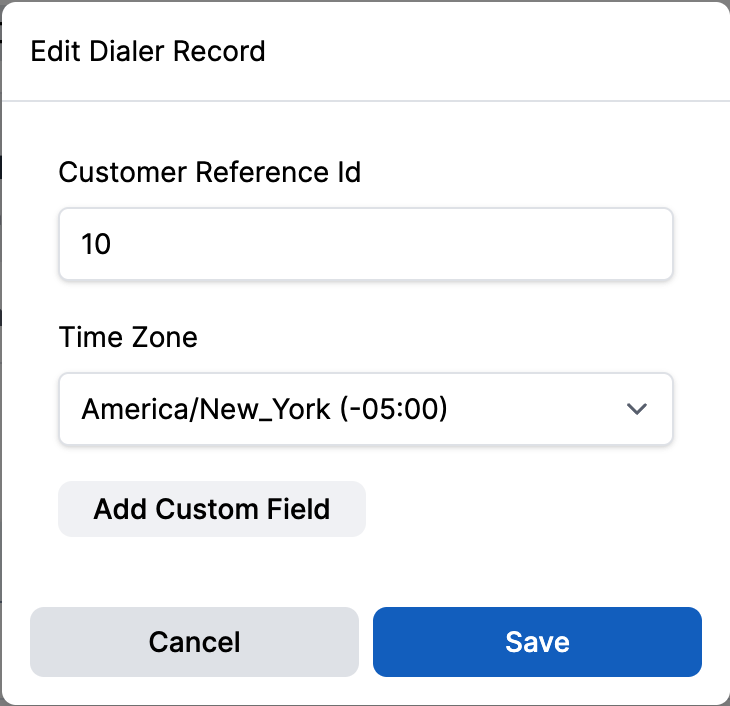 Edit Record Form