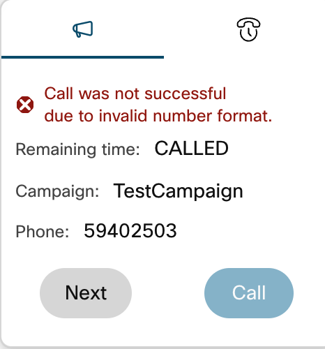 error calling records