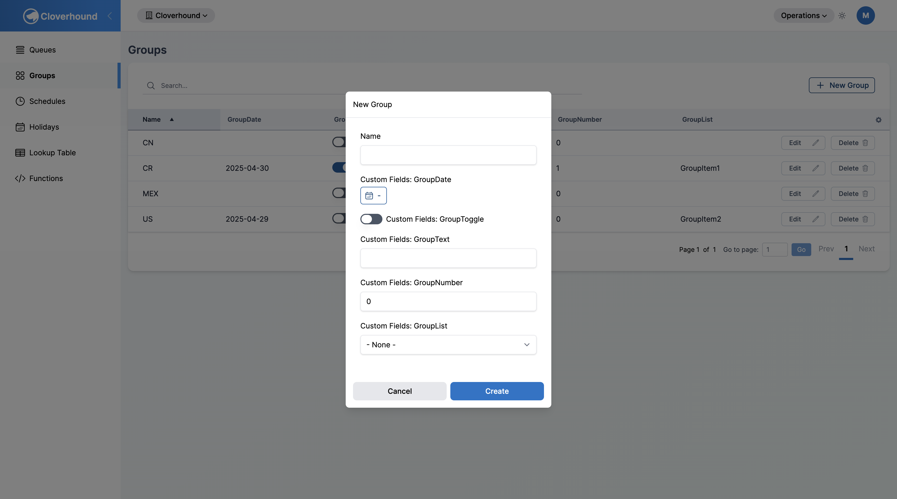 The New Group form