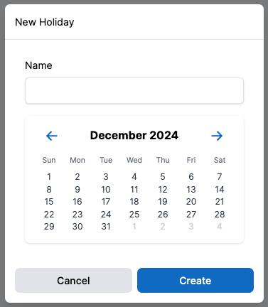 New Holiday
