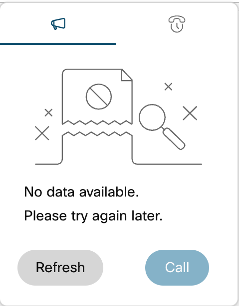 no data available