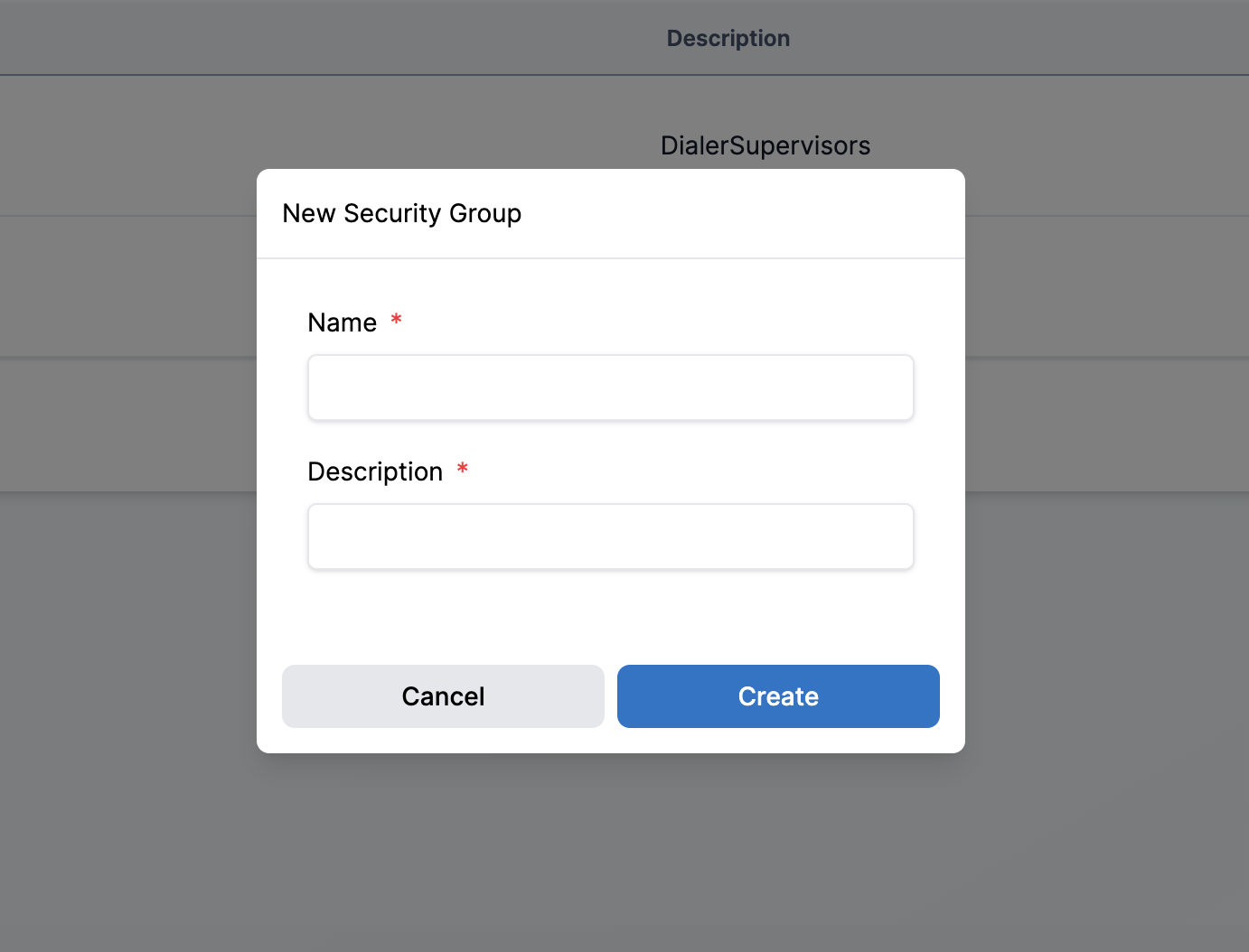 Security group kebab menu with Assignments highlighted